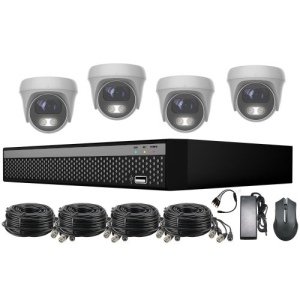 KIT-5MP-4CH  ACTRON XVR (DVR) 4CH 5MP + 4 Cameras 5MP