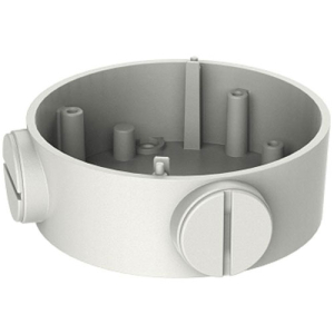 DS-1260ZJ Junction Box for Bullet Camera, White, Aluminum Alloy Dimension Ø105 × 36 mm, Weight 251g