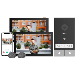 CS-HP7-2-Family Ezviz 2-Wire IP Intercom with 2 monitor