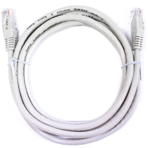 UTP6-15.00 UTP CAT6 network Patch Cable, White color with PE bag 15,0m